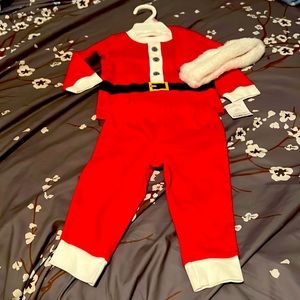 Baby boy Santa Christmas suit and hat for 9 years old